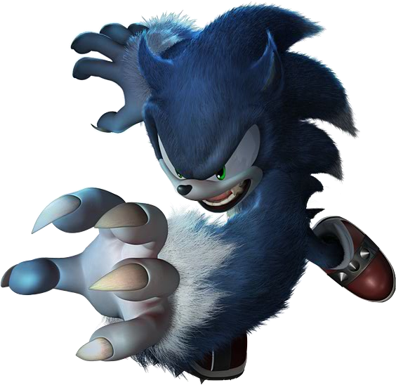 Sonic The Werehog Photo Sonicunleashed - Sonic The Hedgehog Beast Clipart (564x548), Png Download