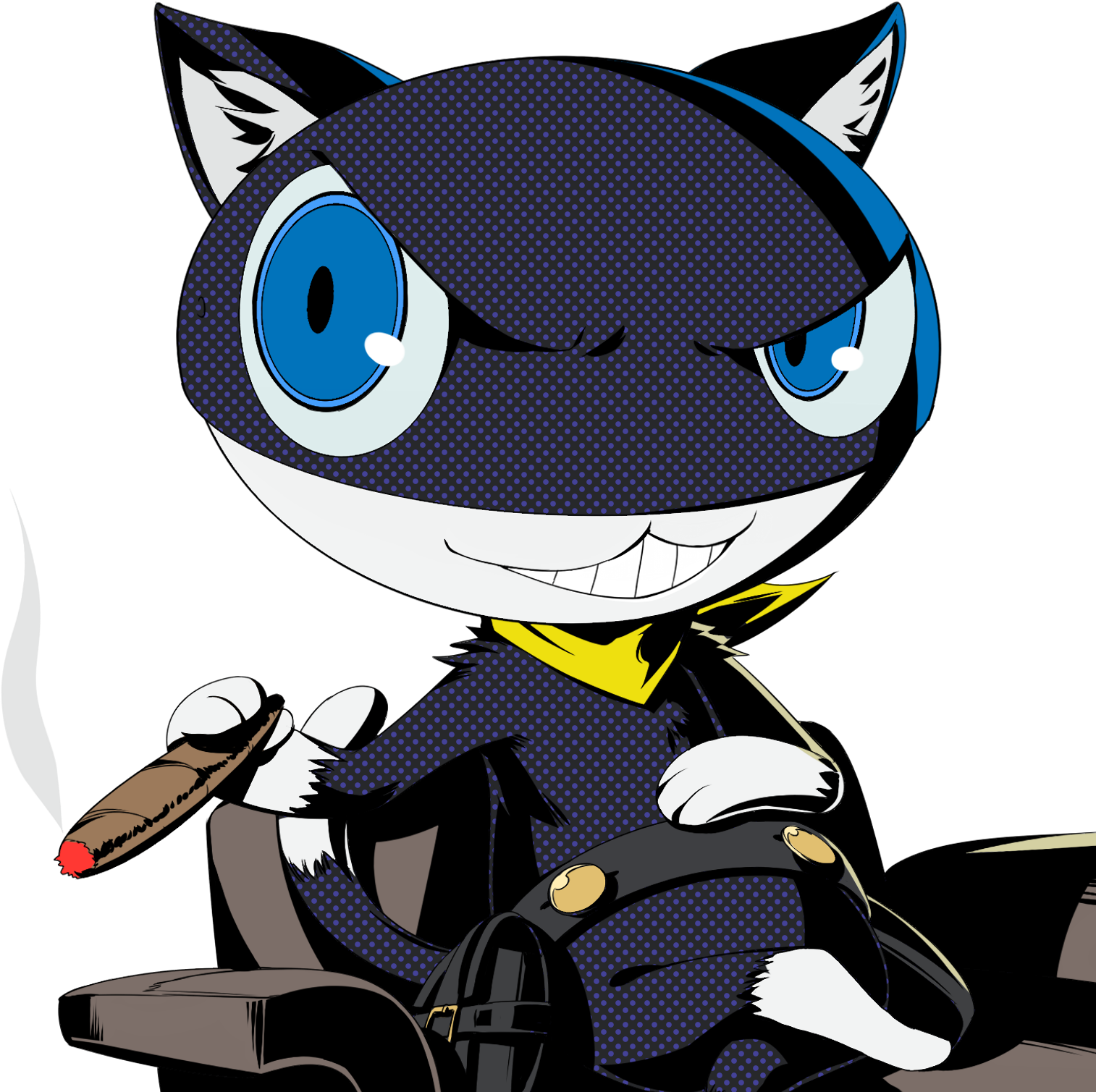 Download Png - Morgana Persona 5 Artwork Clipart (3000x1688), Png Download