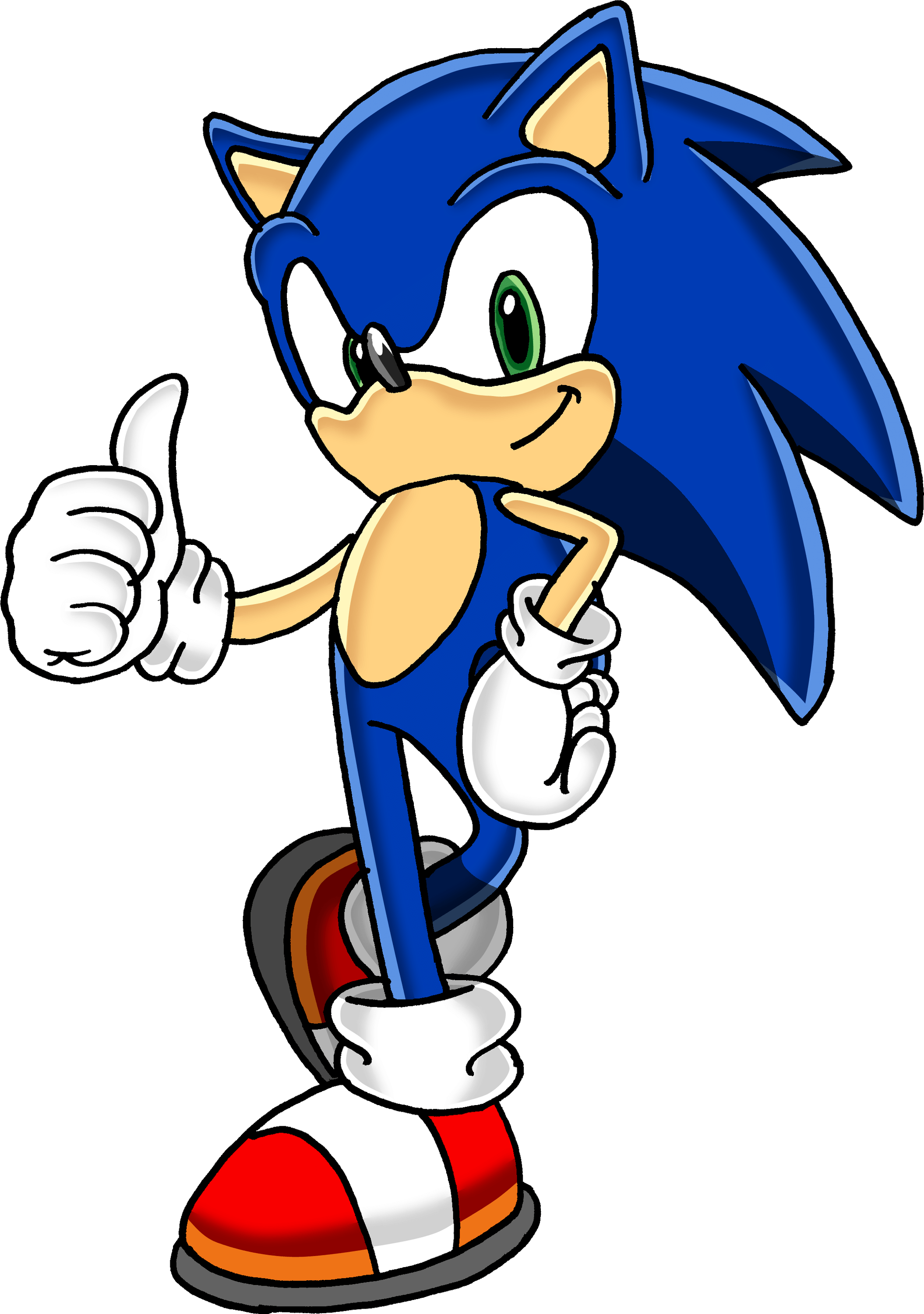 Sonic Hedgehog Blue Ok - Sonic Png Clipart (2110x3000), Png Download