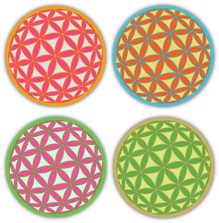 Flower Of Life - Panerai Dial Clipart (720x720), Png Download