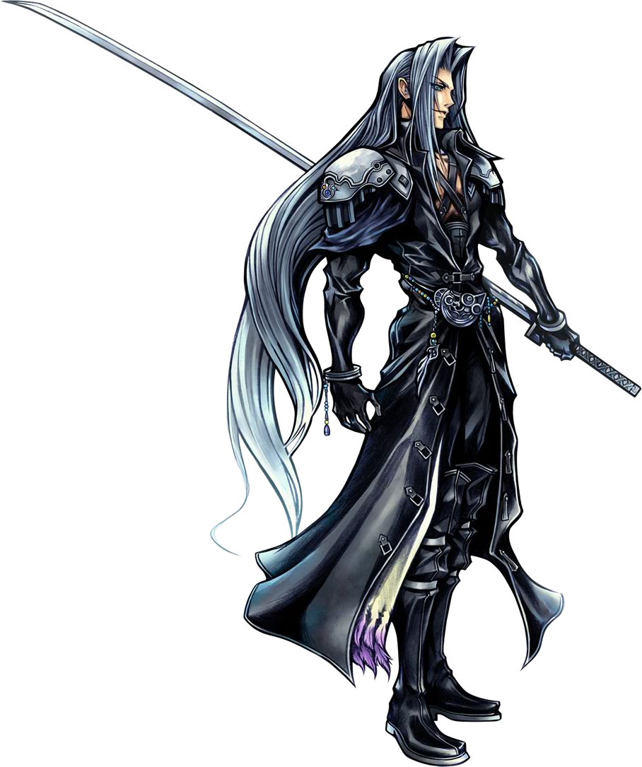 Final Fantasy Vii Sephiroth's Ring & Necklace Ff7 Xv - Final Fantasy 7 Heroes Clipart (670x800), Png Download