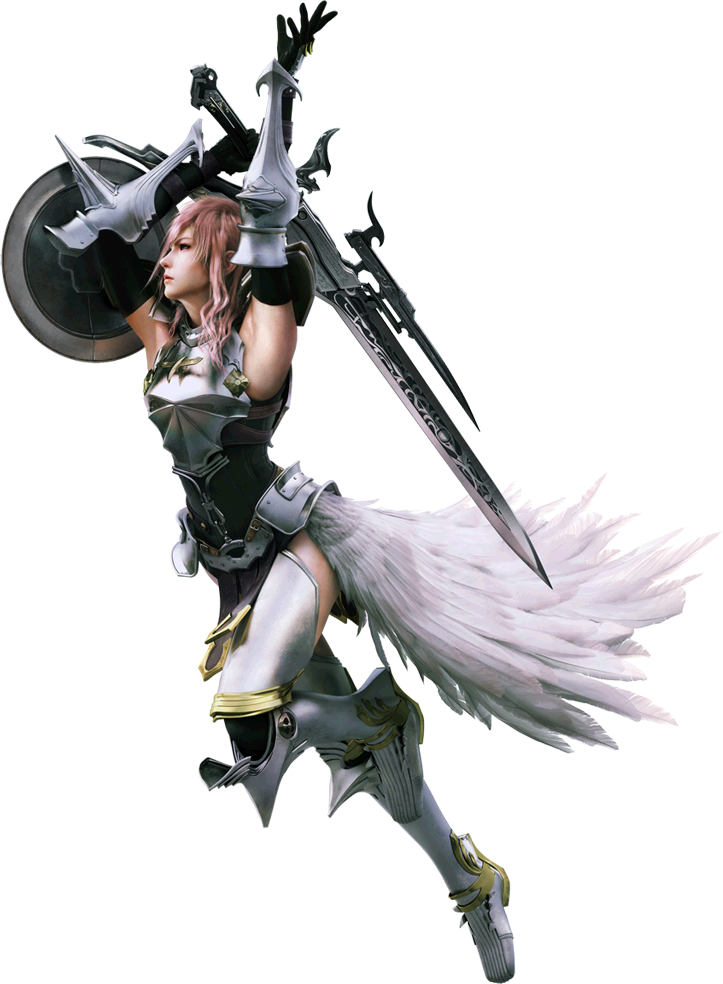 Final Fantasy Png Transparent Images - Final Fantasy Xiii 2 Lightning Clipart (723x984), Png Download