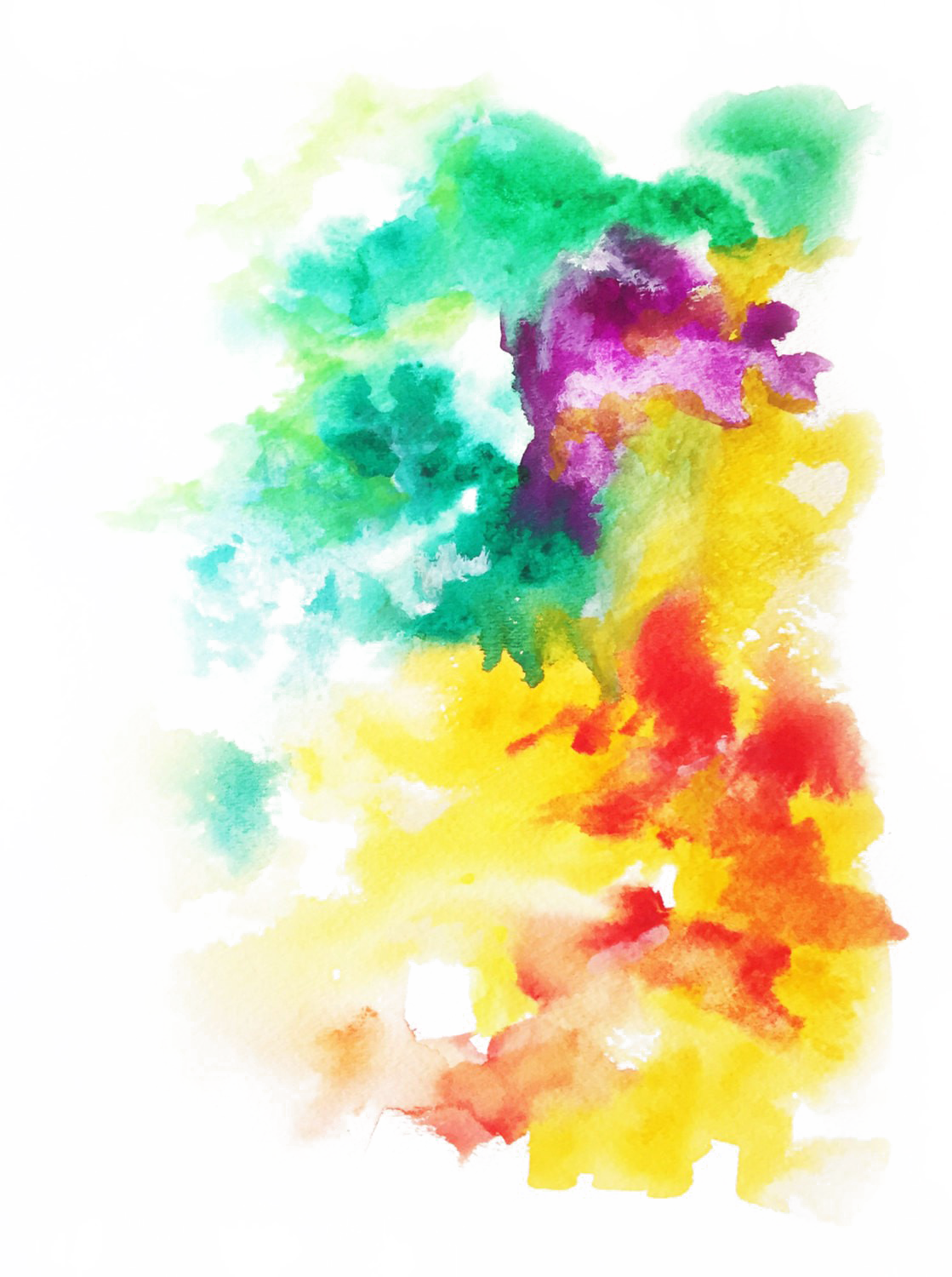 Abstract Watercolor Splatter - Background Water Color Png Clipart (1119x1500), Png Download