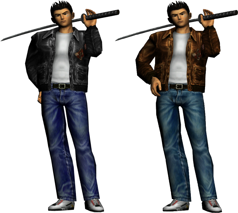 The Idea Is To Swap Him With Cloud Strife, See Ryo - Ryo Hazuki Model Clipart (1046x924), Png Download