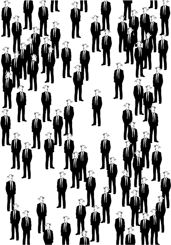 The Way Crowds Interact With Each Other Creates Many - Crowd Clipart (591x846), Png Download