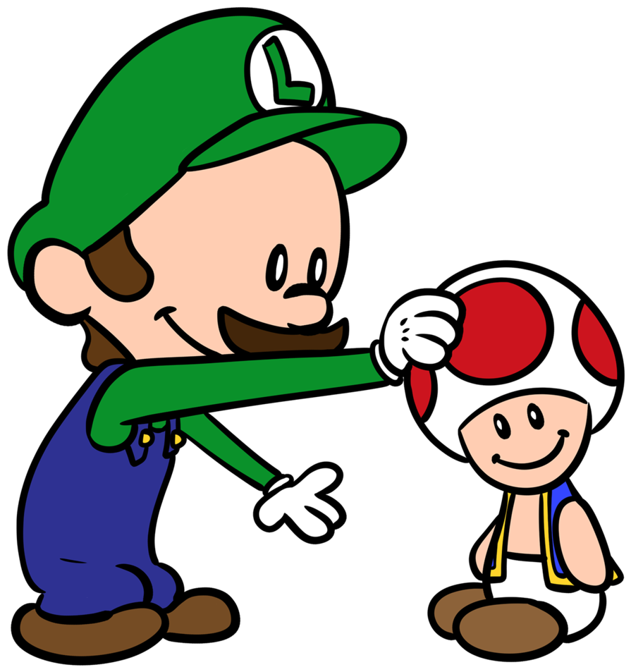 Luigi , Png Download - Cartoon Clipart (895x953), Png Download