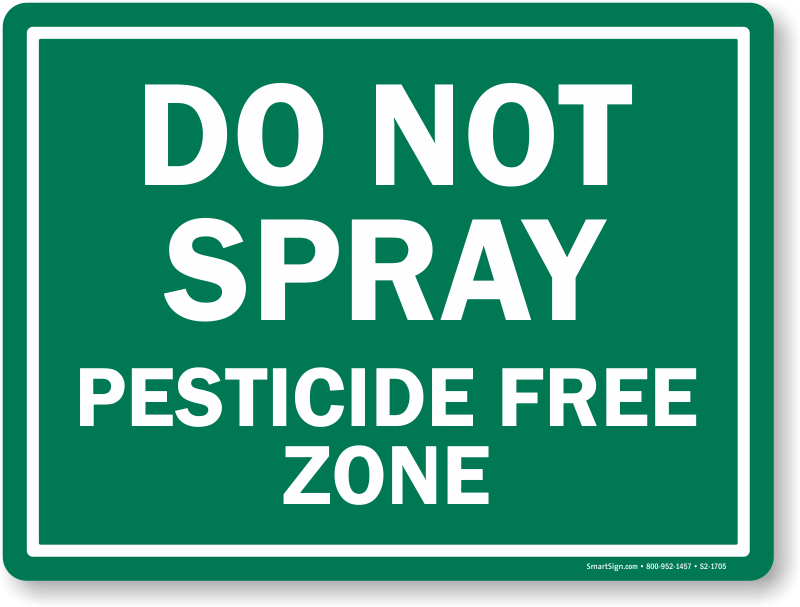 No Spray Sign - No Spray Zone Sign Clipart (800x607), Png Download