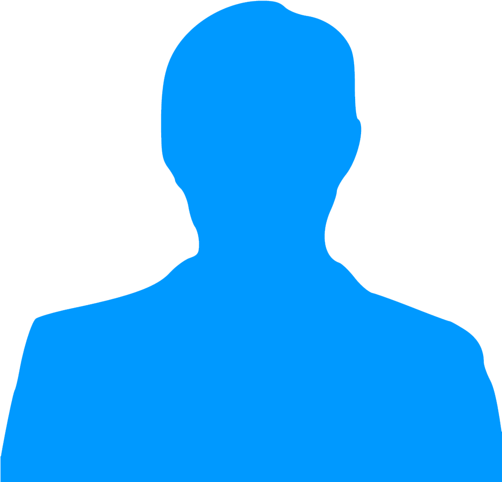 Person-icon , Png Download - Person Silhouette Blue Clipart (1015x975), Png Download