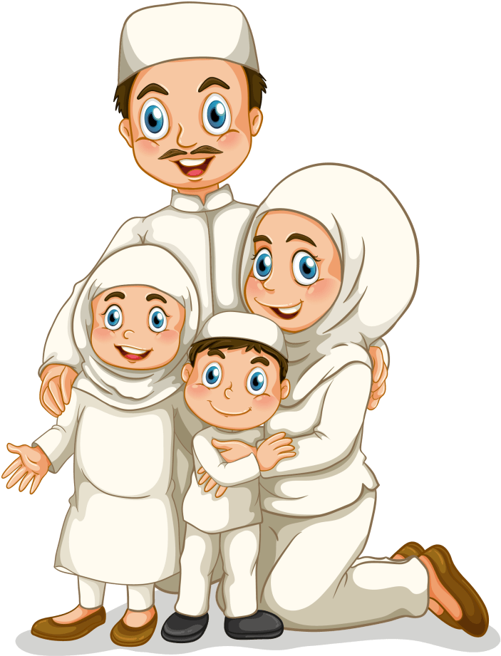 Muslim Mother And Father Clipart (1024x1024), Png Download