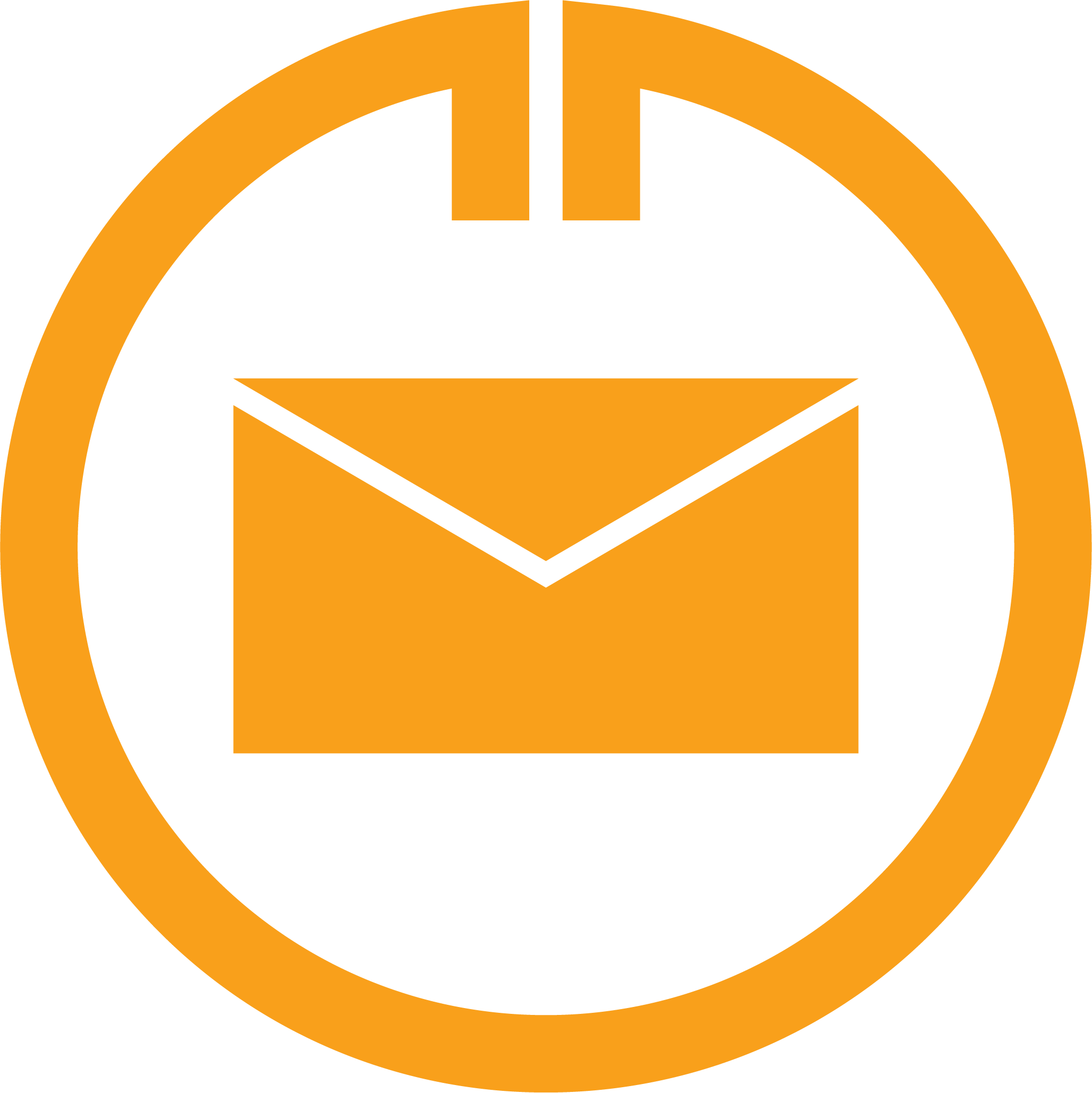 Mail Icon - - White Email Icon Png Clipart (2055x2058), Png Download