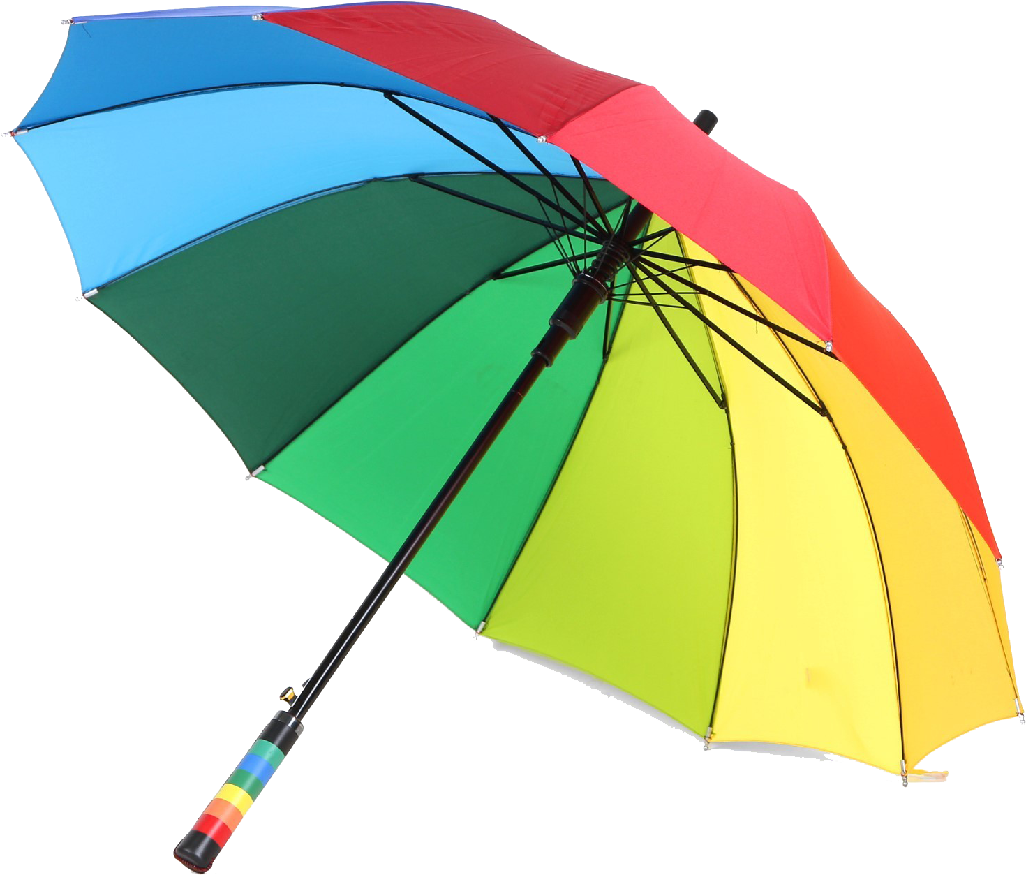 Colorful Umbrella Png Free Download - Umbrella Images To Colour Clipart (2048x1638), Png Download