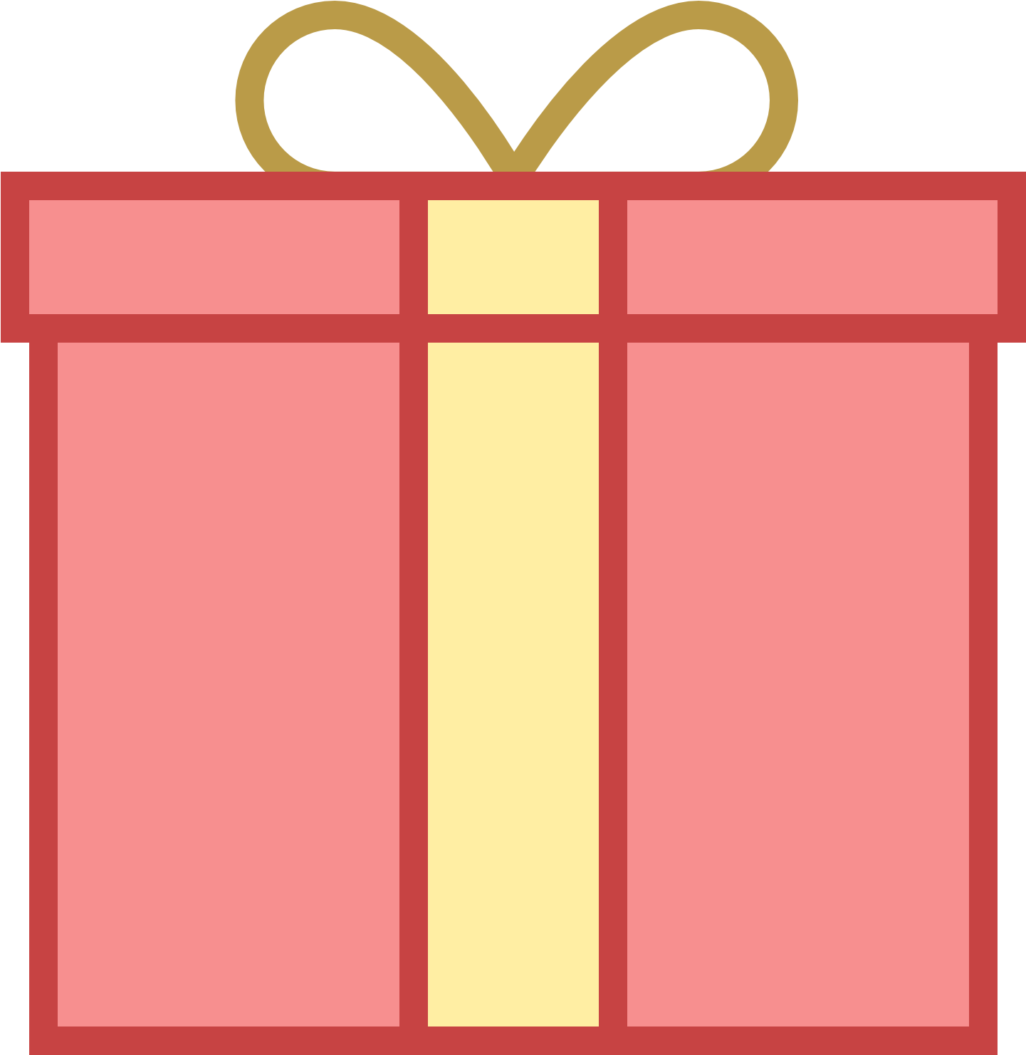 Square Gift - Square Gift Box Clipart - Png Download (1600x1600), Png Download