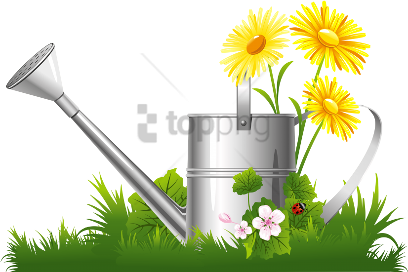 Free Png Spring Png Png Images Transparent - Flowering Garden Clip Art (850x578), Png Download