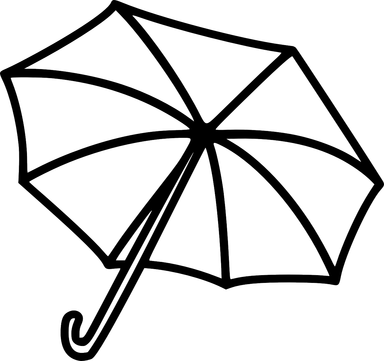 Sunshade Parasol Umbrella Png Image Umbrellas Clipart Black And White