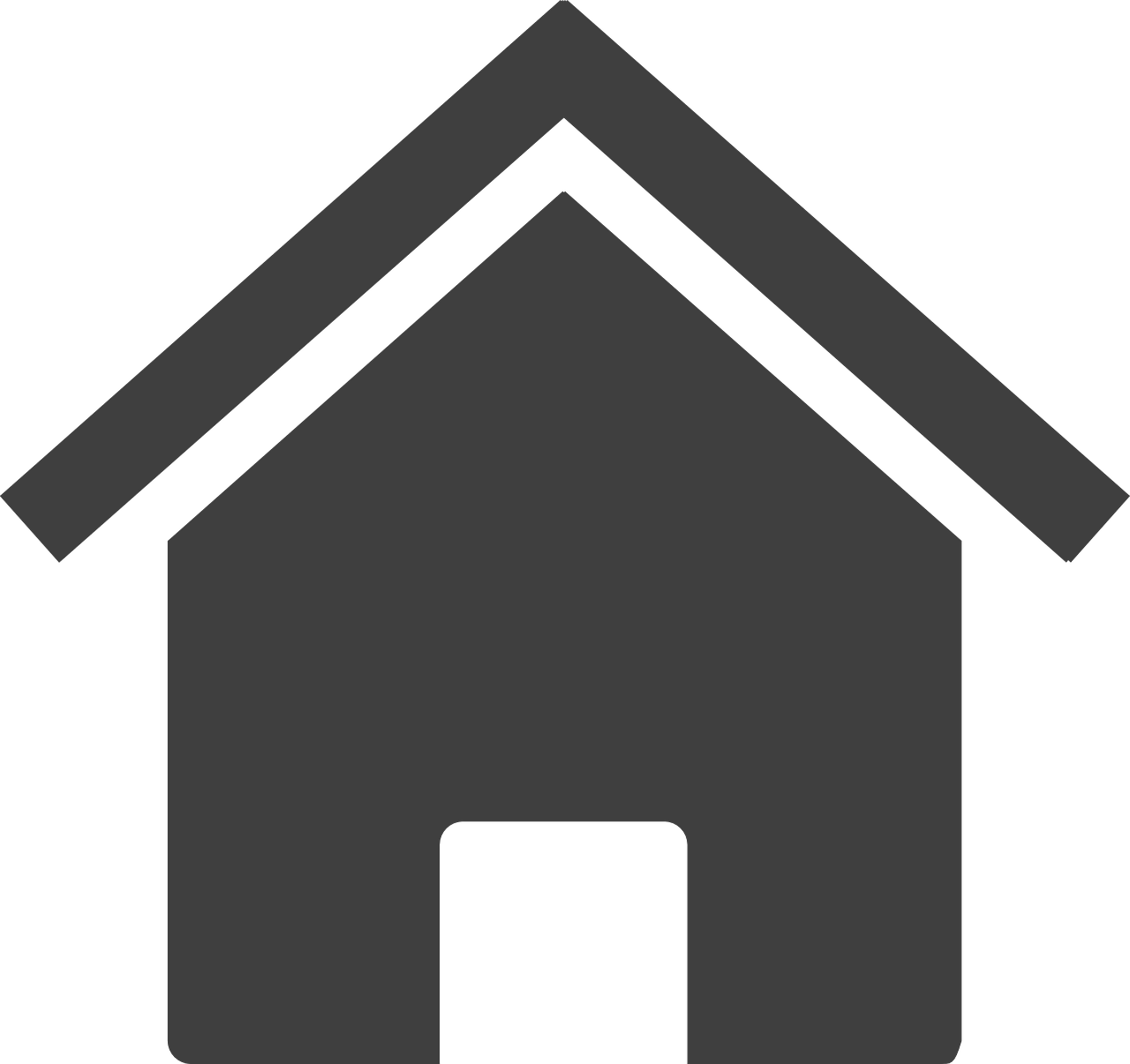 House Home Icon Symbol Sign Png Image - Clipart Silhouette House Transparent Png (1280x1206), Png Download