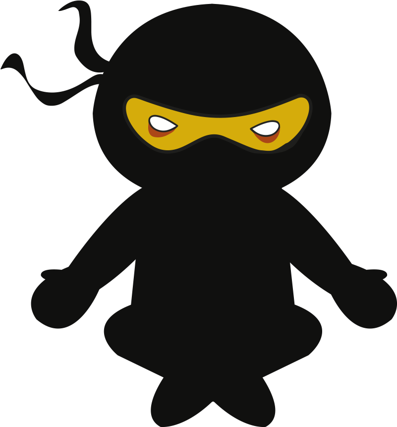 Vocabulary Ninja Clipart (826x888), Png Download