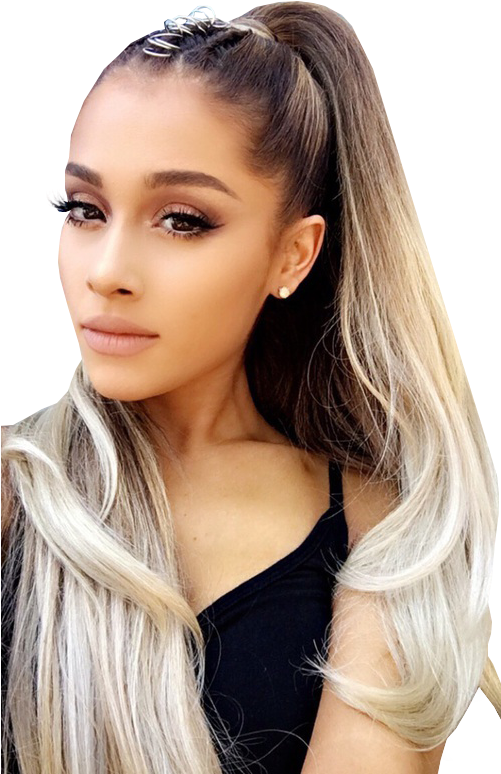 Since When Did I Ever Deserve This She's Out Of This - Ariana Grande Hair Piercing Clipart (500x889), Png Download