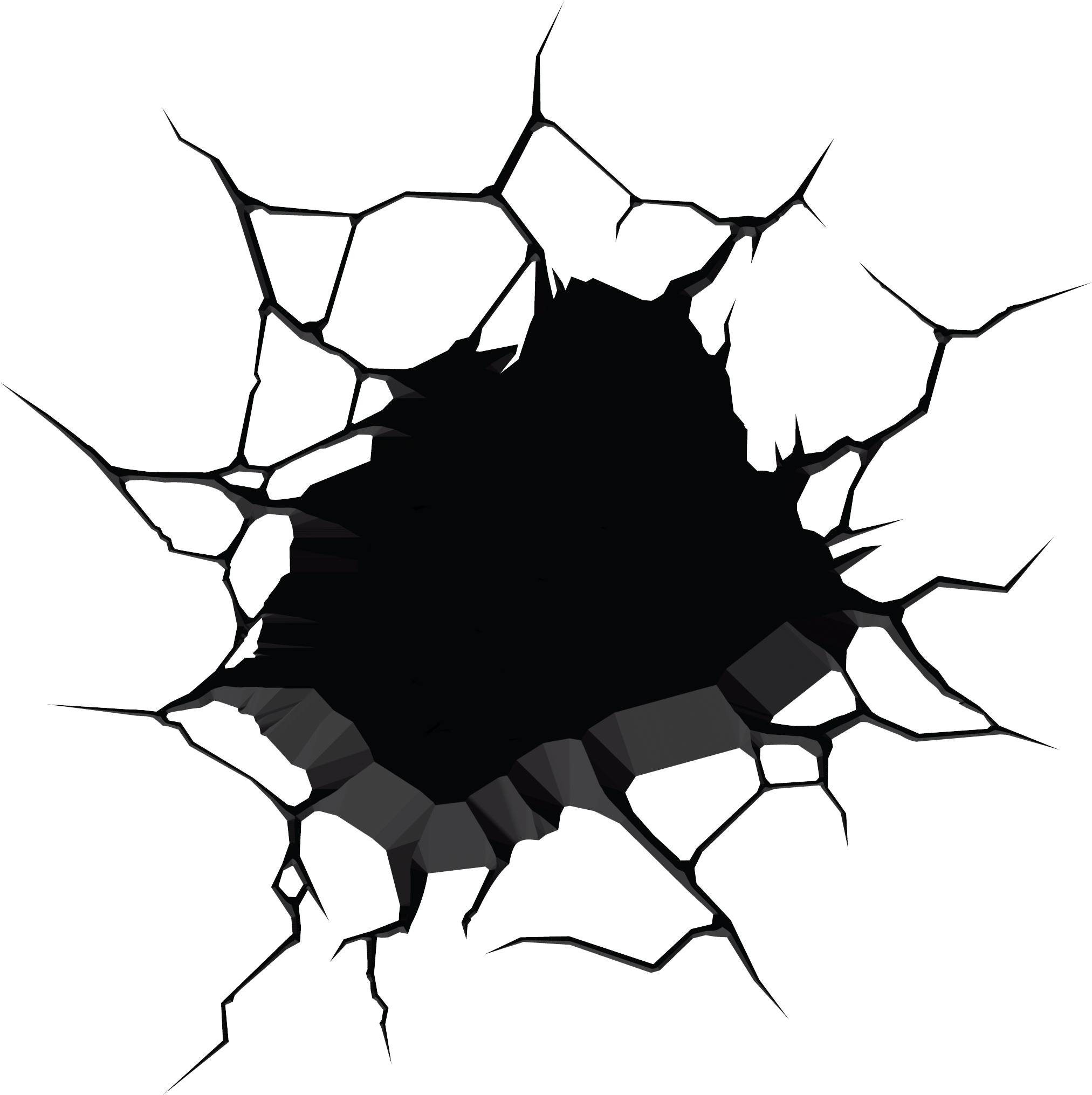 America Light Hulk Thor Iron Captain Man Clipart - Wall Crack Sticker - Png Download (2111x2253), Png Download