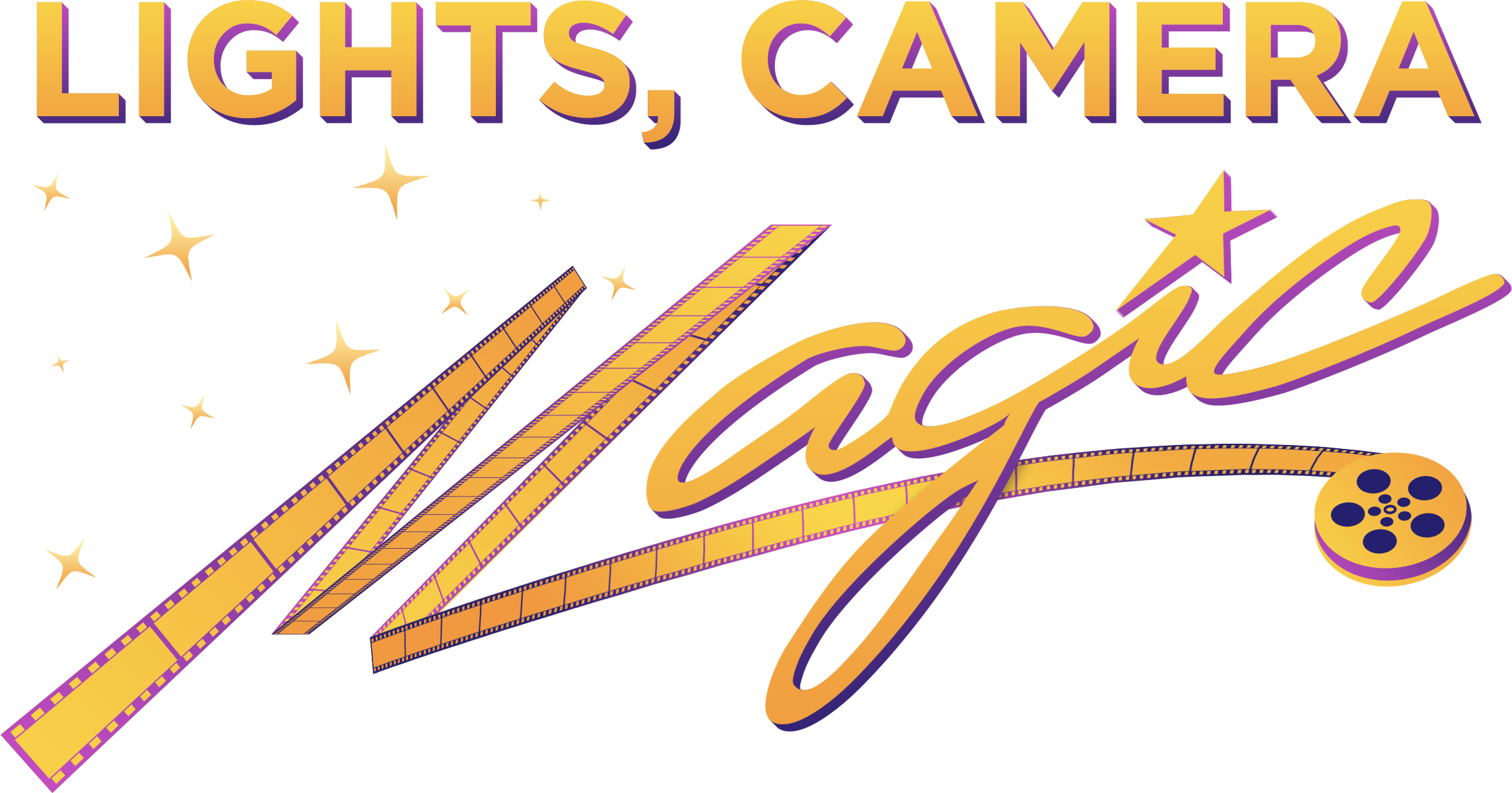 They've Got The Magic - Lights Camera Magic Clipart (2290x1201), Png Download