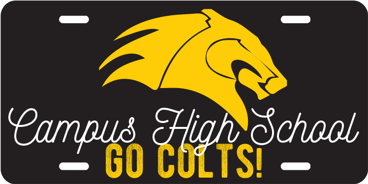 Campus High School Vanity Plate - Jaguar Clipart (800x800), Png Download