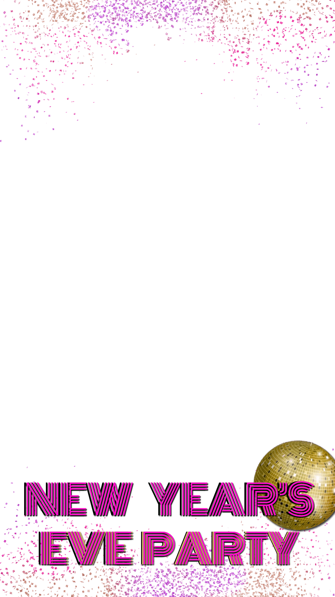 Gold Disco Ball - Ball Clipart (1080x1920), Png Download