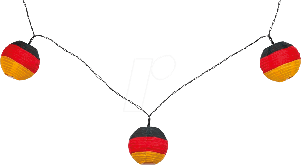 Led German Flag String Lights, Battery-operated Goobay - Locket Clipart (1274x699), Png Download