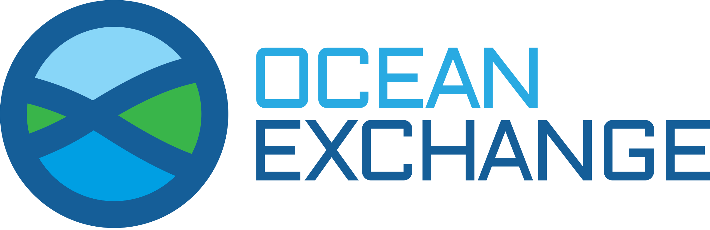 Ocean Exchange Logo Clipart (2306x748), Png Download