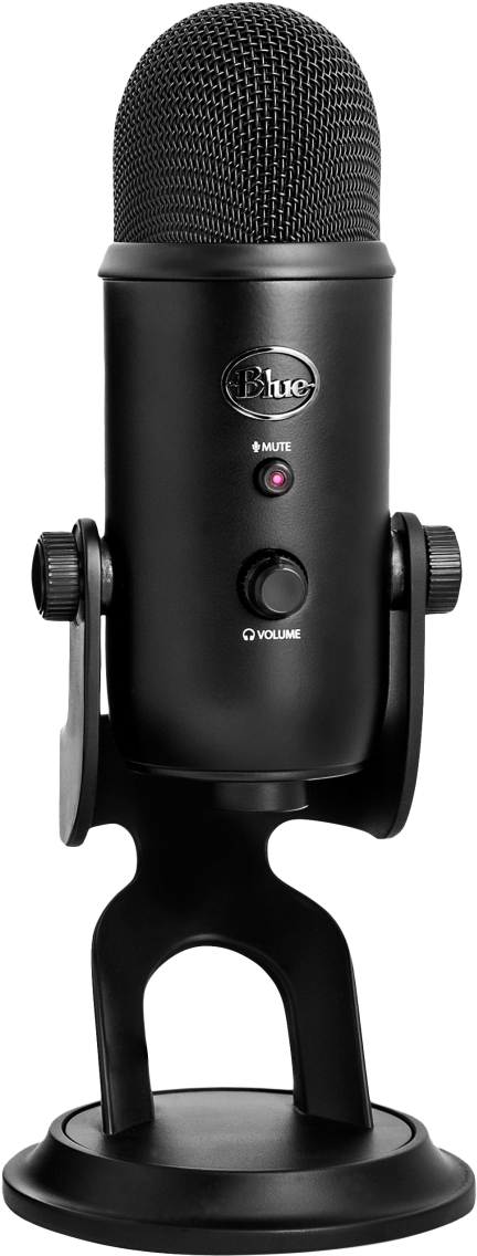 Podcast Mic Png - Blue Microphones Yeti Blackout Clipart (500x1179), Png Download