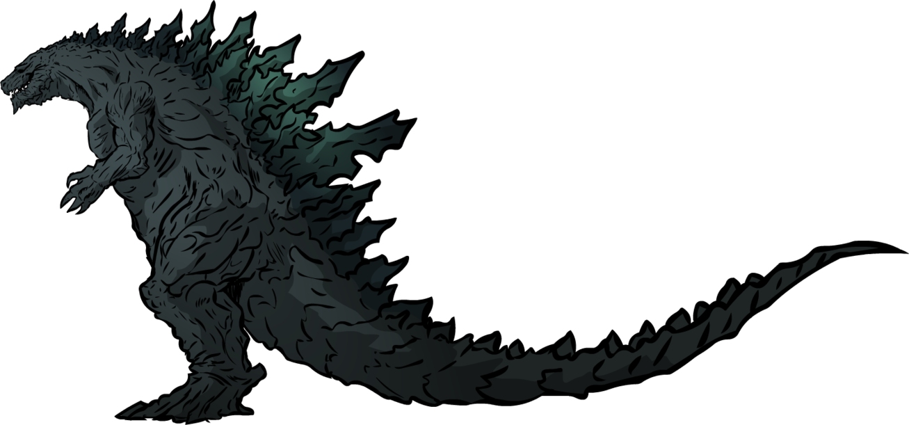 Alligator Drawing Godzilla - Godzilla Planet Of The Monsters Drawing Clipart (1307x611), Png Download