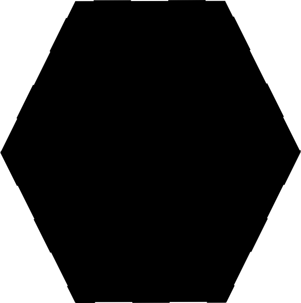 Hexagon-b Svg Clip Arts 594 X 597 Px - Png Download (594x597), Png Download