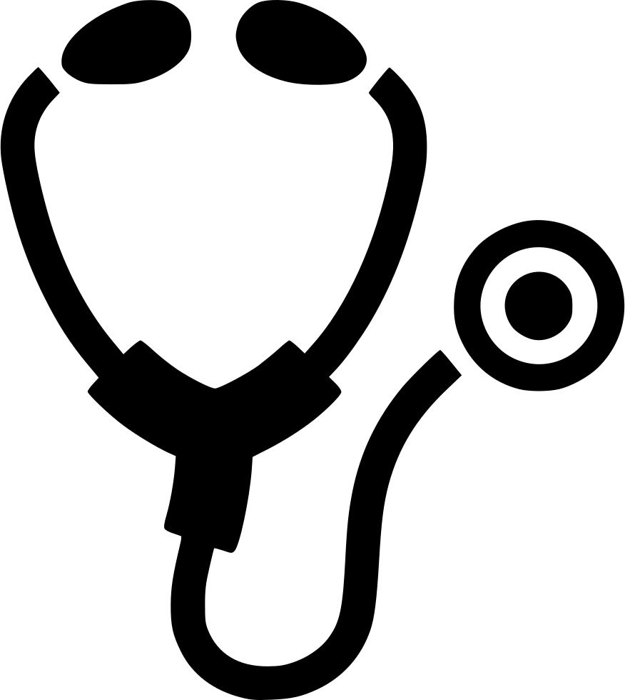 Png Icon Free - Stethoscope Png Icon Clipart (876x980), Png Download