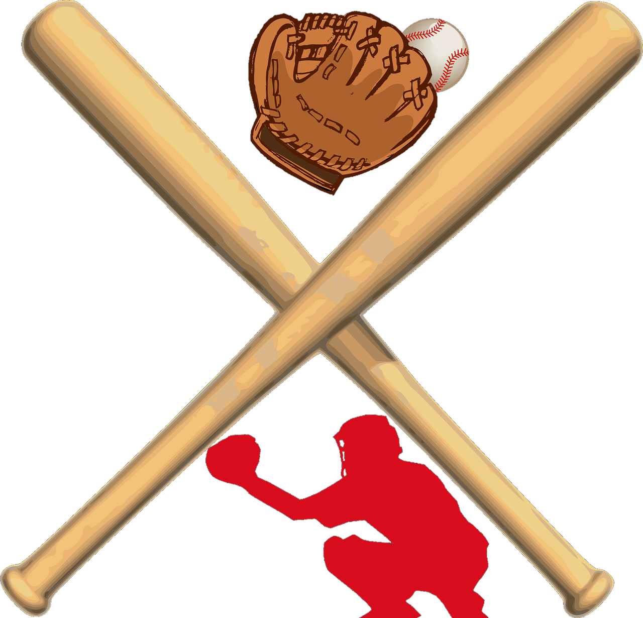 Baseball Bats, Louisville Bats, Baseball, Baseball - Baseball And Bats Clip Art - Png Download (1280x1230), Png Download