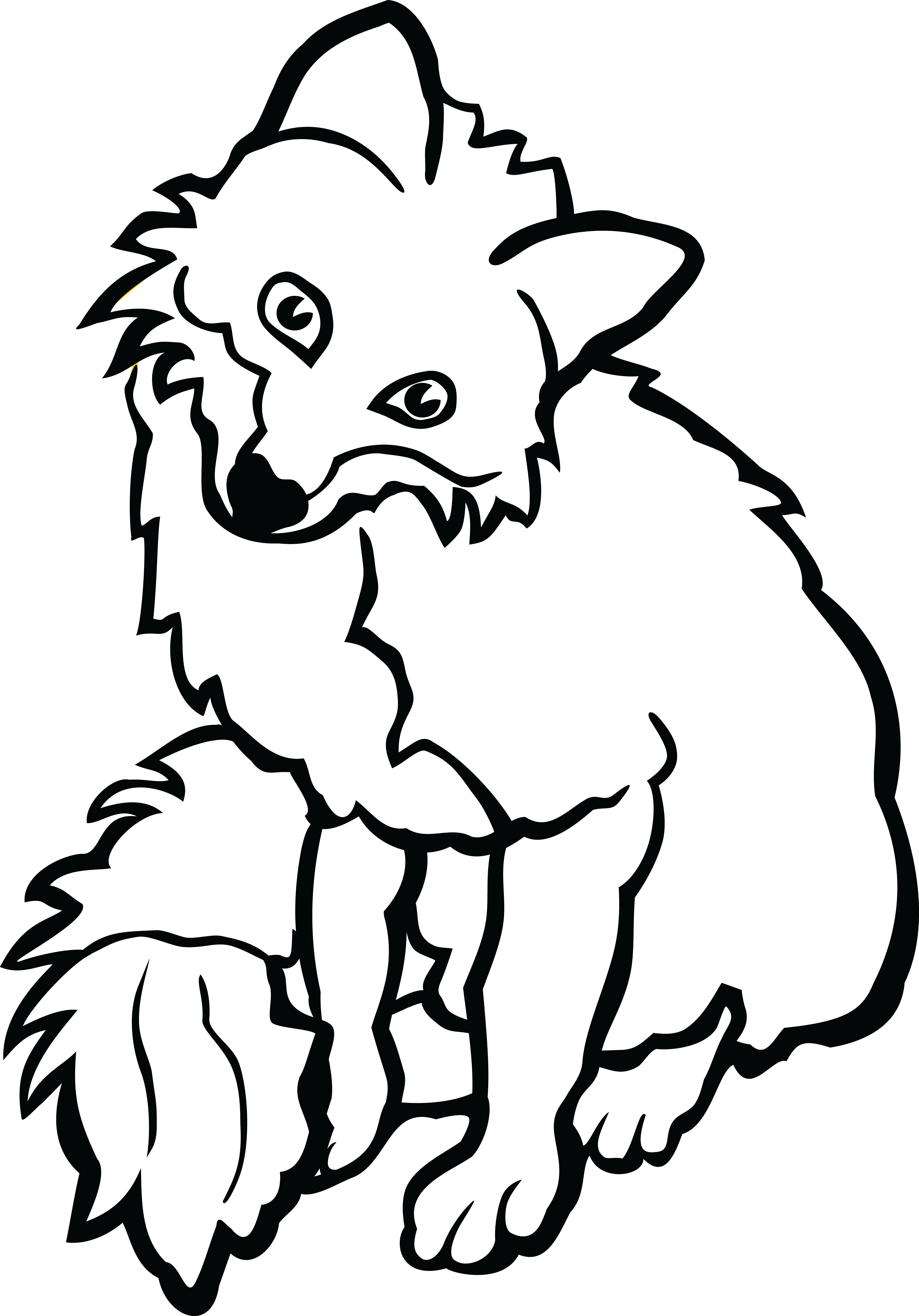 Free Clipart Of A Fox - Clipart Picture Of A Fox - Png Download (4000x5726), Png Download