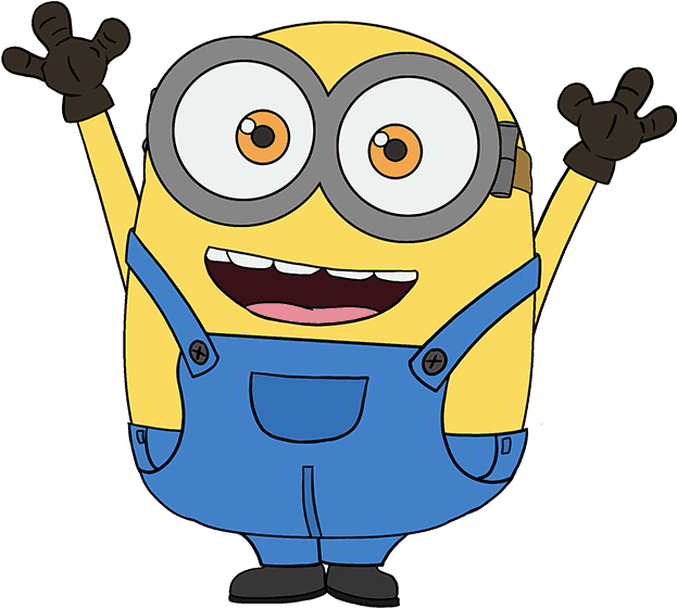Clip Freeuse How To Draw Bob The Minion - Minion Bob Drawing Step By Step - Png Download (678x600), Png Download