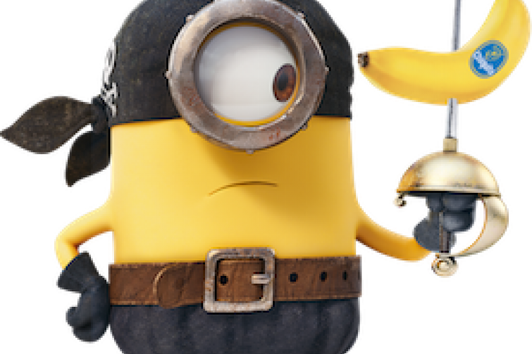 Bananas Transparent Minion - Minions Chiquita Banana Clipart (755x503), Png Download