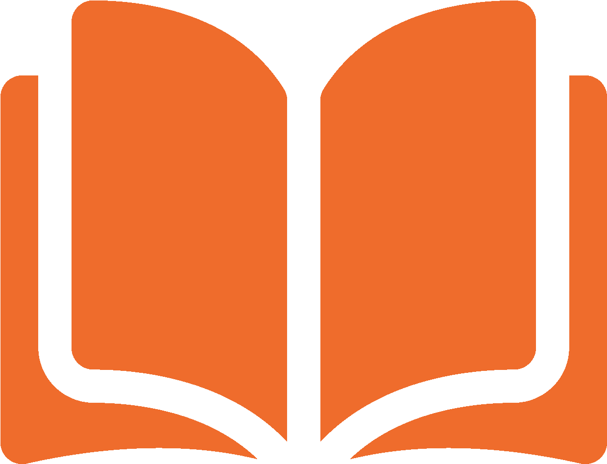 Open Book - Orange Open Book Png Clipart (1254x962), Png Download