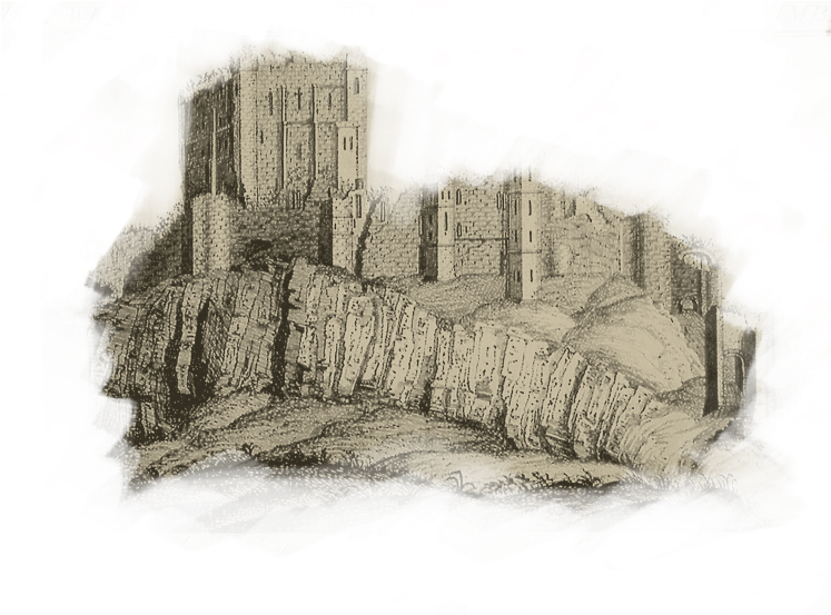 Drawn Shield Castle - Ruins Clipart (747x553), Png Download