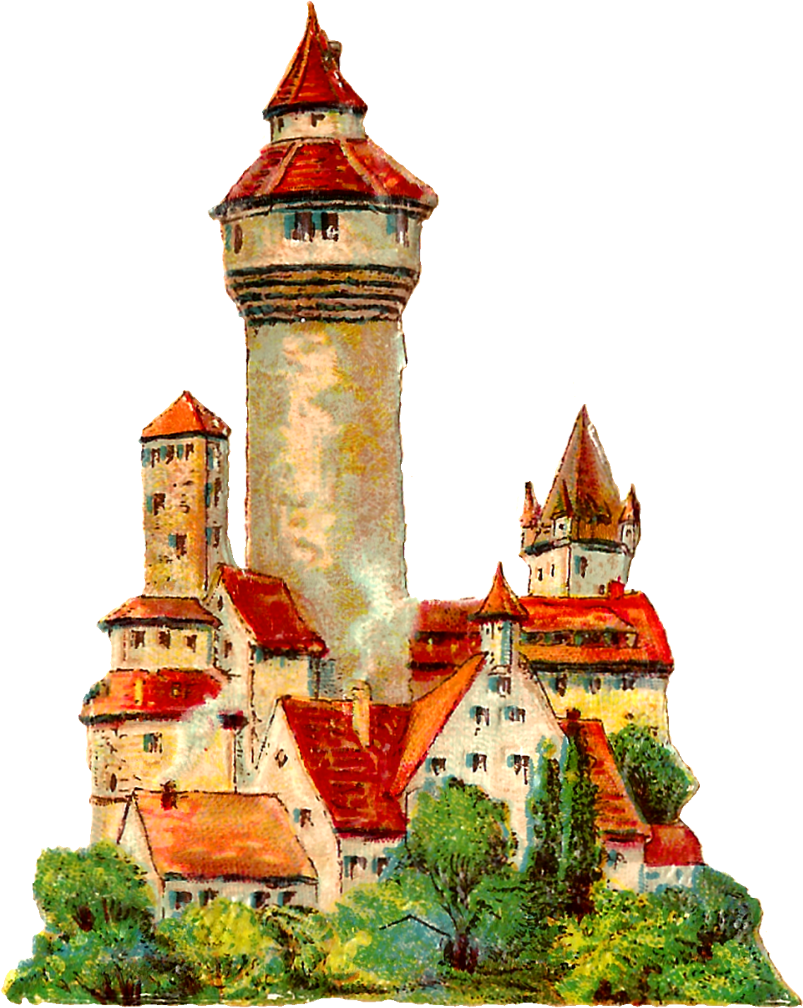The Second Digital German Architecture Image Is Of - Steeple Clipart (1320x1600), Png Download