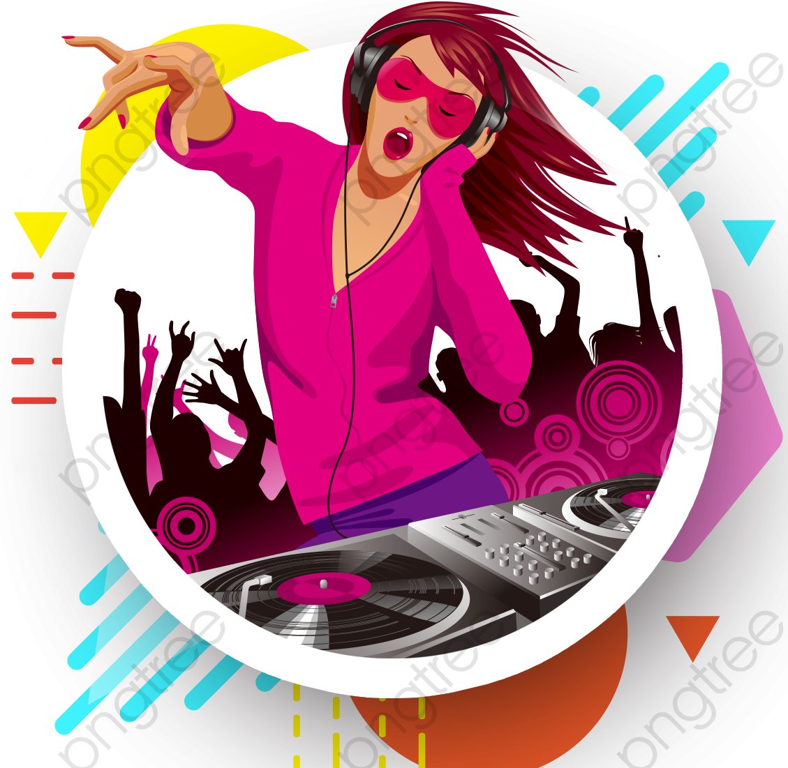 Dj Clipart Png - Music Vector Transparent Png (1129x1101), Png Download