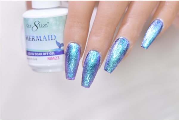 Cre8tion Mermaid Gel Polish Clipart (600x600), Png Download