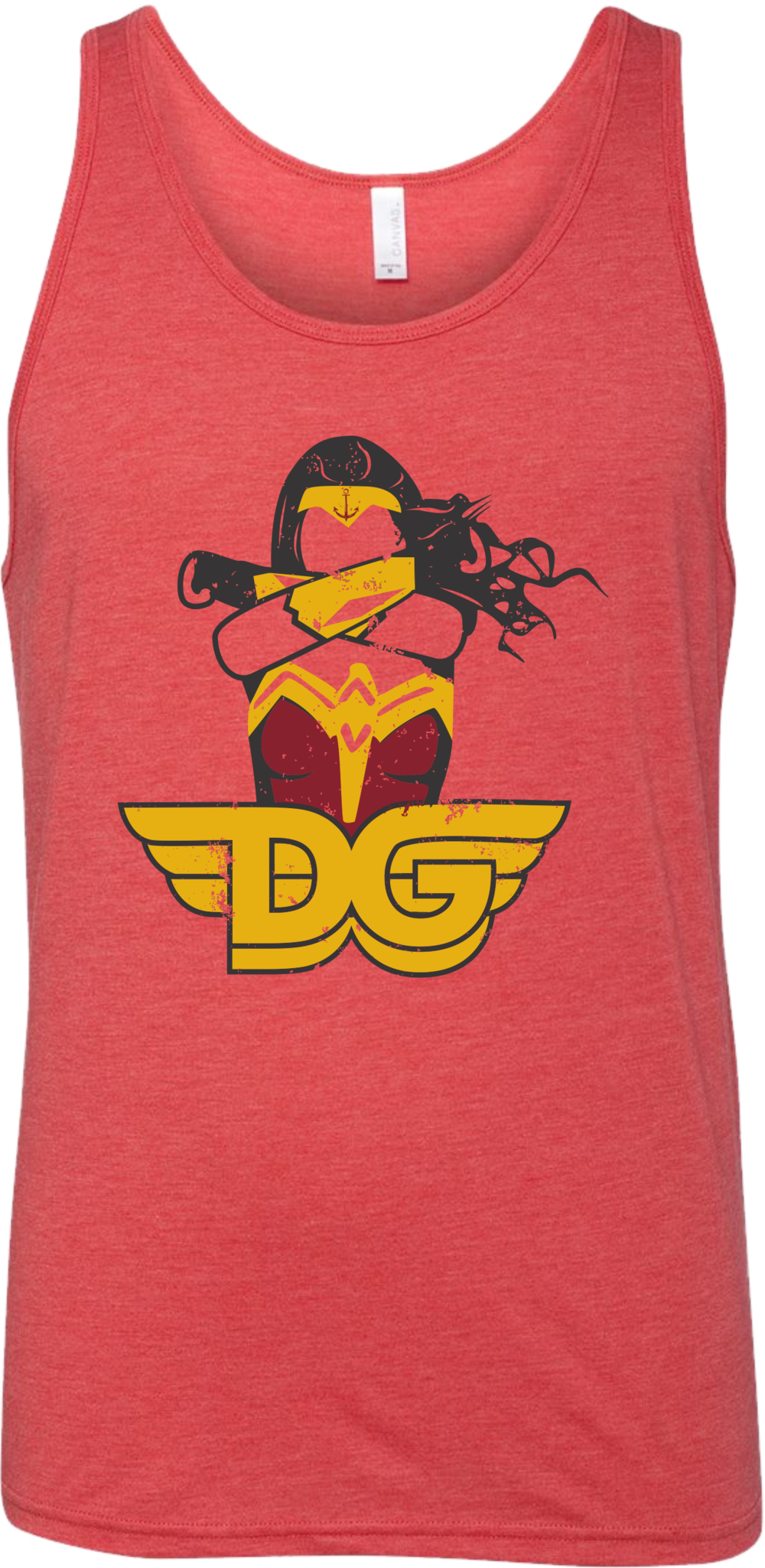 Dg Wonder Woman Tank - Active Tank Clipart (1000x2049), Png Download
