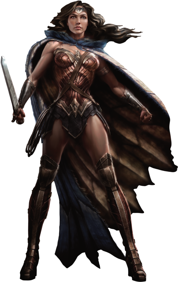 Wonder Woman Clipart Clip Art - Wonder Woman Bvs Art - Png Download (777x1027), Png Download