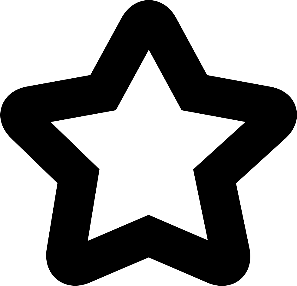 Picture Library Library Star Empty Shape Png Icon Free - Stars Animation White Background Clipart (981x946), Png Download