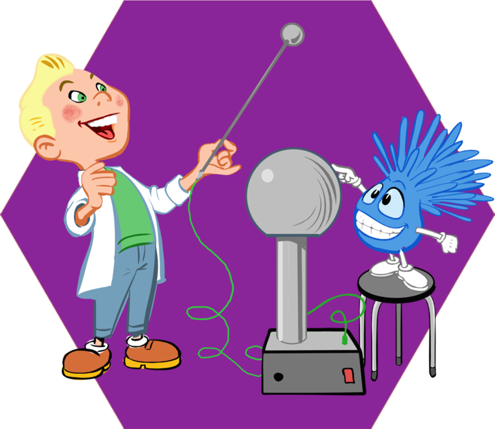 Dibujos De Electricidad Estatica , Png Download - Static Electricity Clipart Transparent Png (1681x1456), Png Download