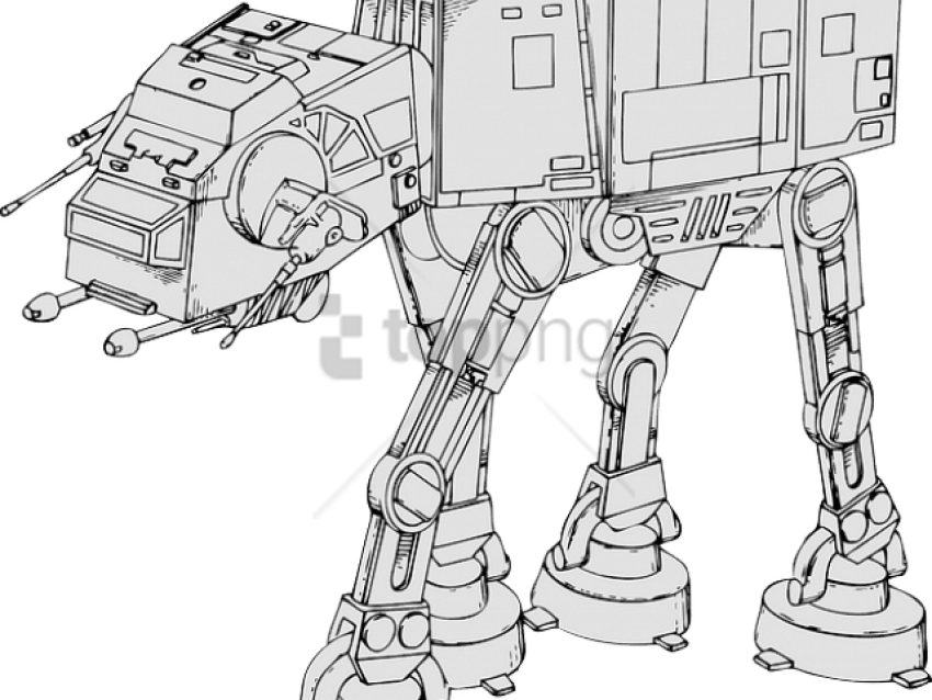 Free Png St Coloring Page Star Wars Png Image With Clipart (850x638), Png Download