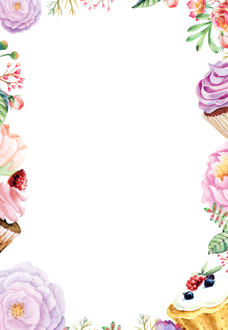 Watercolor Flower Transparent Background Download Free - Watercolor Floral Background Hd Clipart (800x1156), Png Download