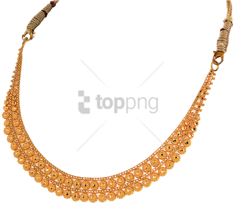 Free Png Ladies Gold Chain Png Png Image With Transparent - Png Gold Necklace Designs Clipart (850x709), Png Download