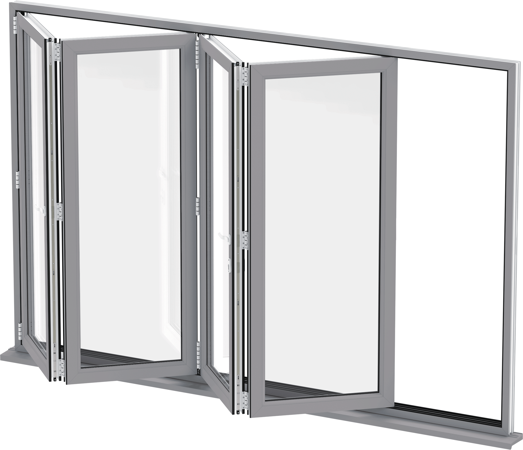 Chartwell Green Bi Fold Doors Clipart (2000x1723), Png Download