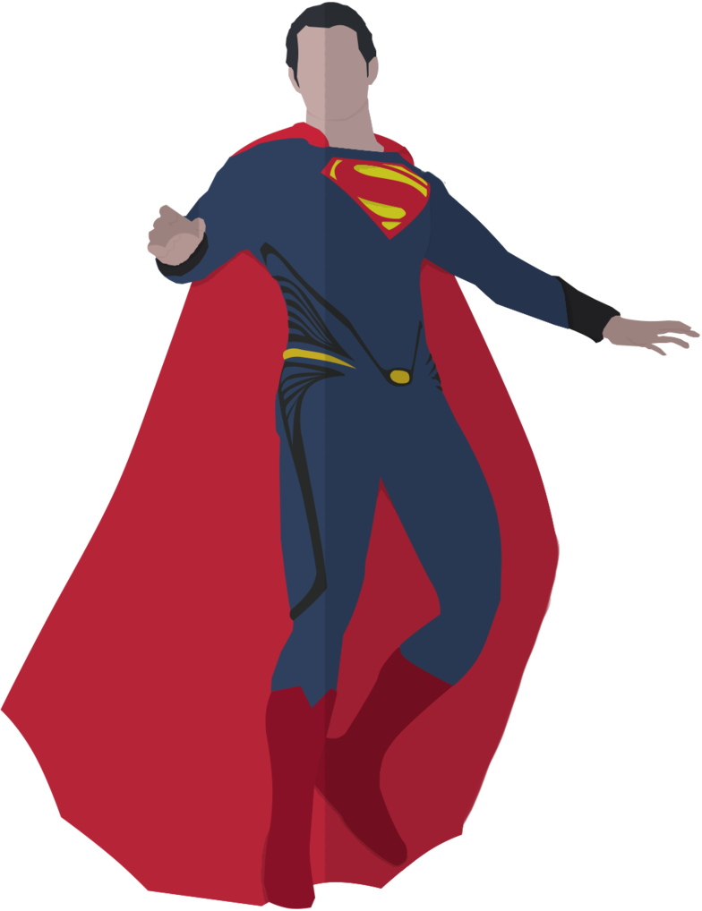 Drawing Pentagon Superman - Superman Png Flat Clipart (784x1018), Png Download