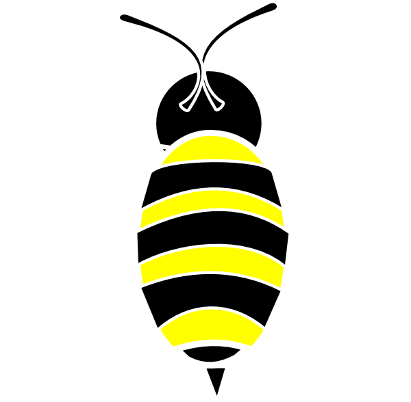 Clipart Royalty Free White Clip Art At - Honeybee - Png Download (600x588), Png Download